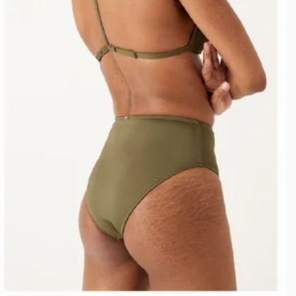 Victoria Secret PINK Gym to Swim Olive Bikini Bottom Size XL NWT - Picture 6 of 6